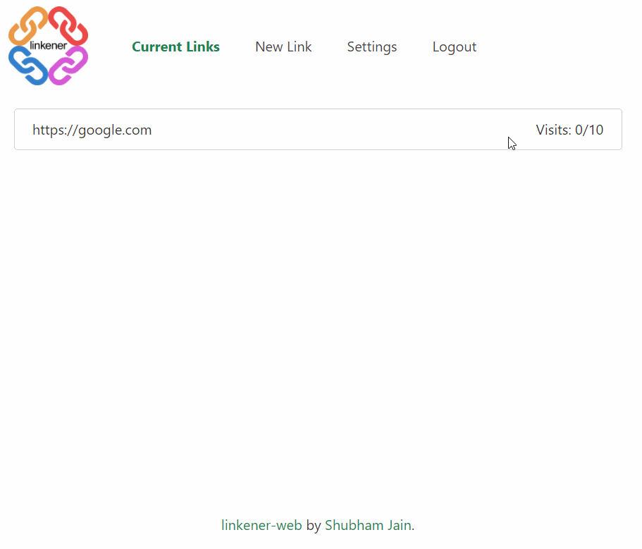 Linkener URL Shortener